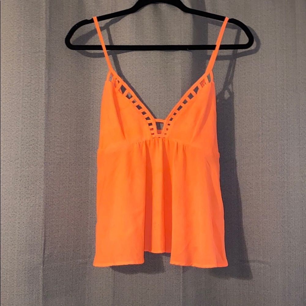 Bright orange/pink tank